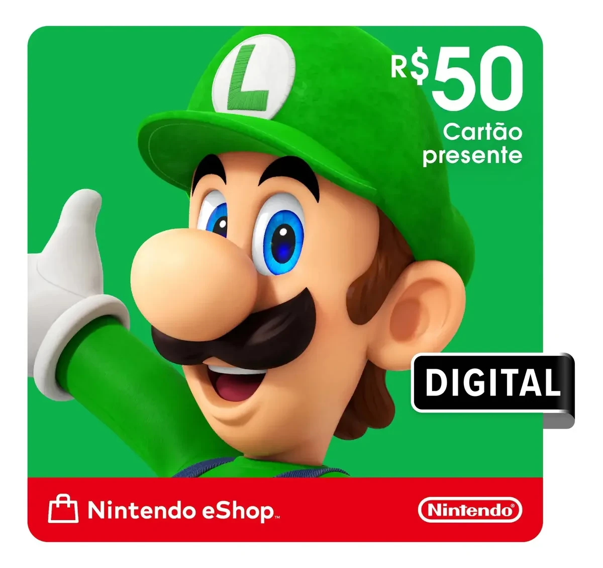 Nintendo eShop Gift Card — R$ 50